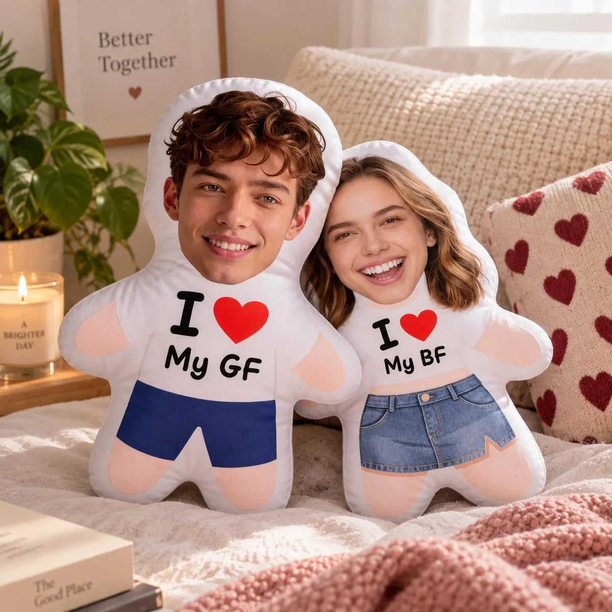 Custom Face Pillow, Personalized Photo Pillow, Funny Boyfriend Girlfriend Gift, Custom Doll Pillow, Best Friend Birthday Gift